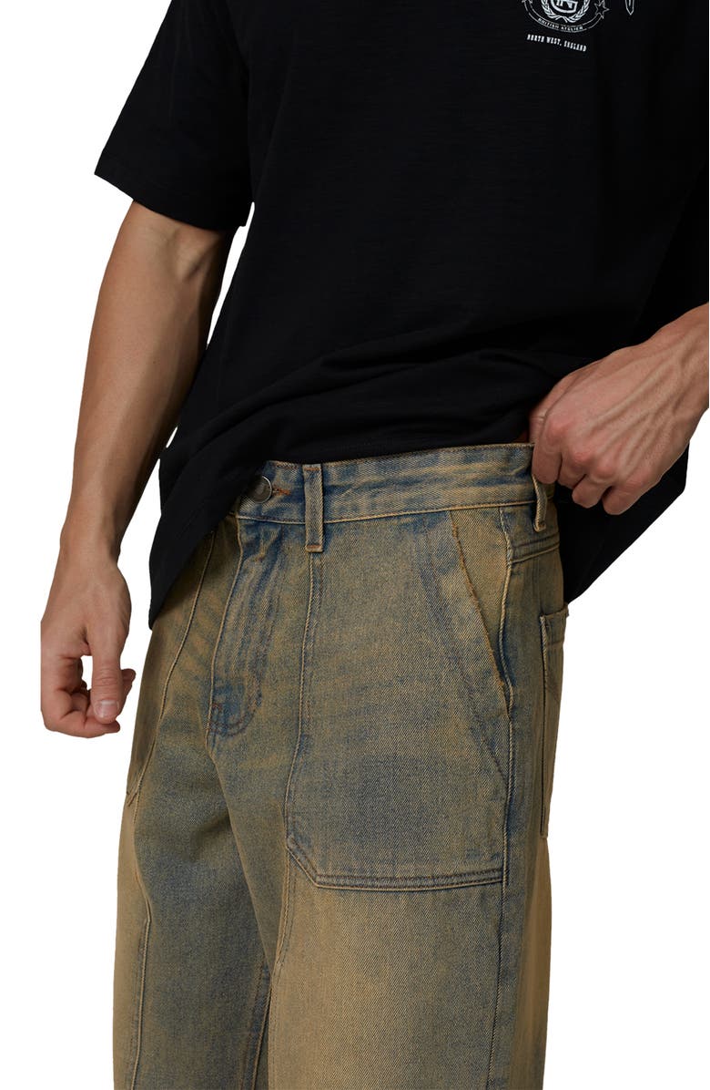 Good For Nothing Straight Leg Double Knee Jeans, Alternate, color, Blue