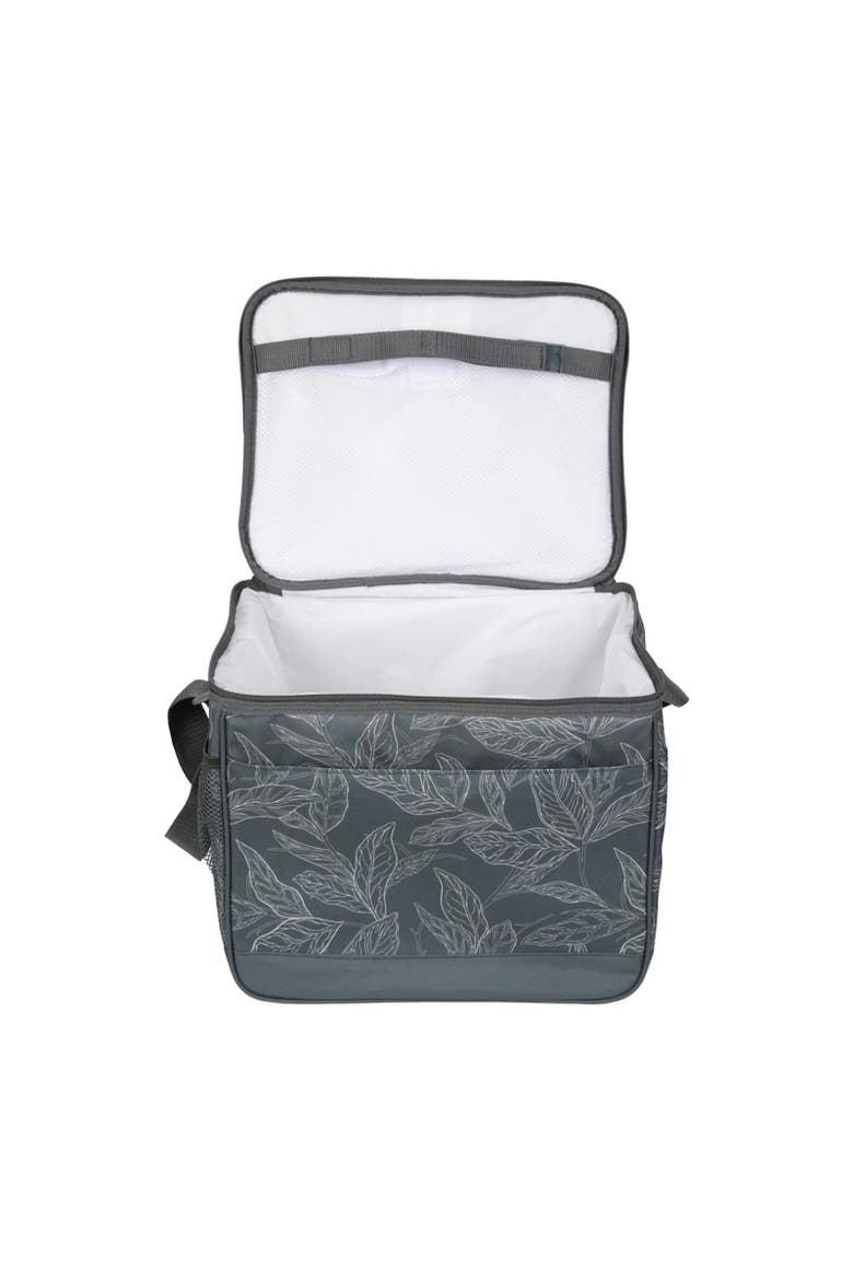 6.6gal Leaves Cool Bag, Alternate, color, Green