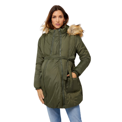 Rachel - 3 in 1 Maternity Coat With Belt