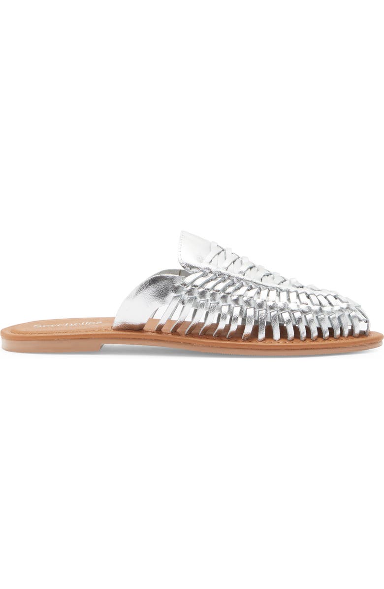 Seychelles Little Italy Woven Mule, Alternate, color, Silver