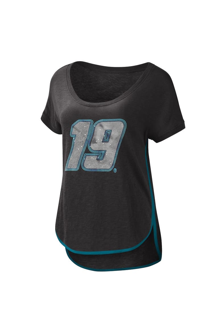 Women's G-III 4Her by Carl Banks Black Martin Truex Jr Rookie Scoop Neck T-Shirt, Alternate, color, Black