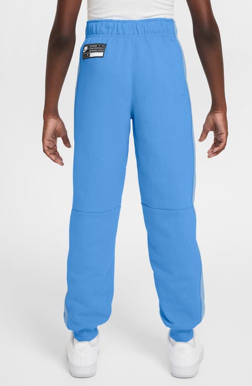 Nike Kids' Air Fleece Joggers In University Blue/blue/white
