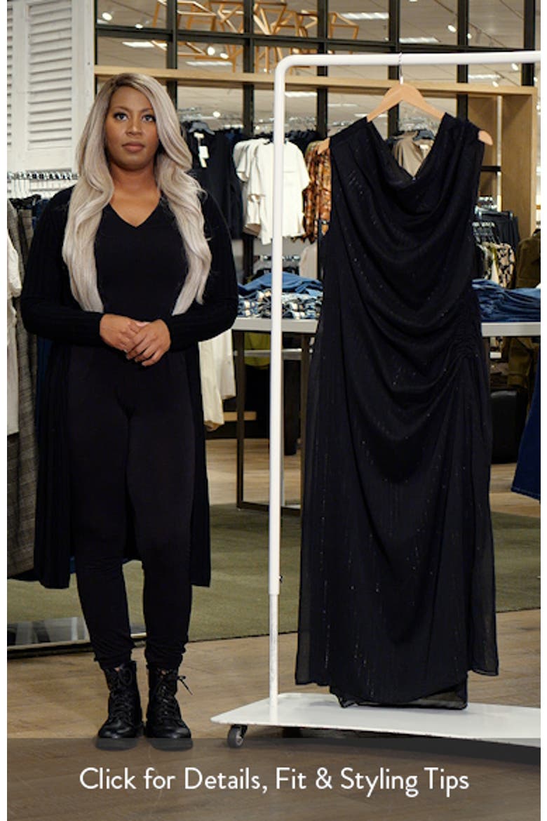 Vivid Ruched Maxi Dress video