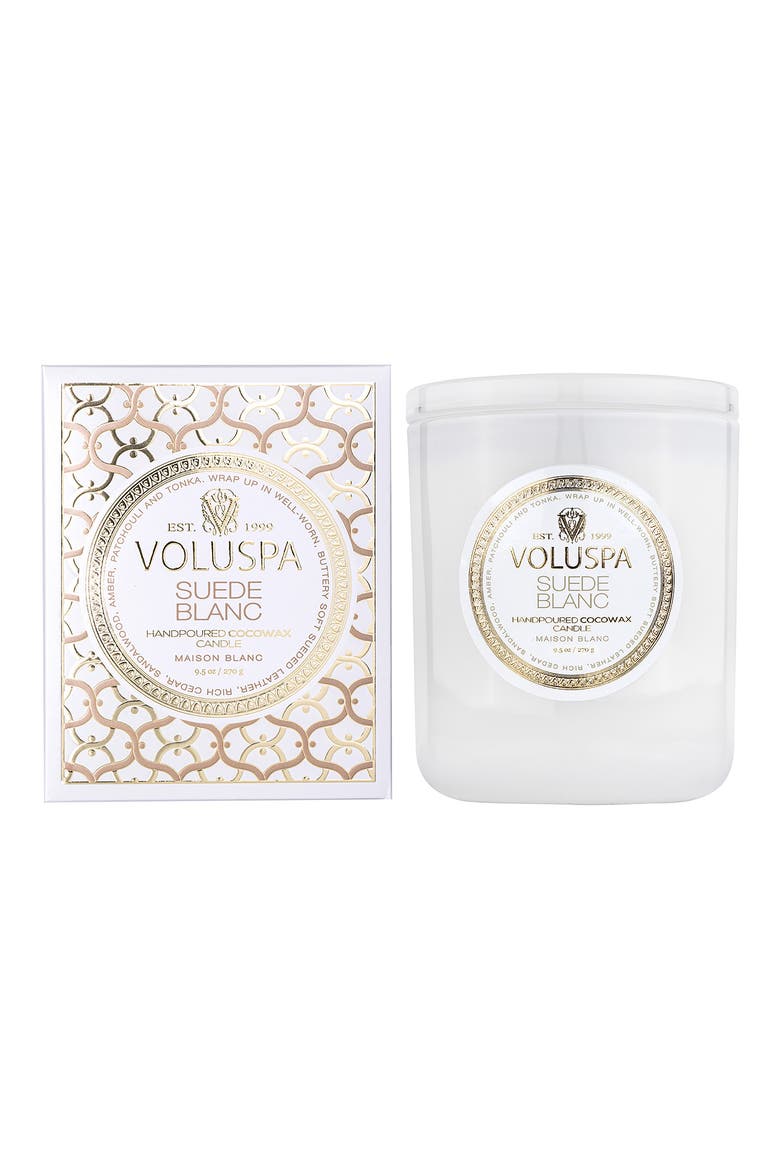 Suede Blanc Classic Candle, Alternate, color, SUEDE BLANC