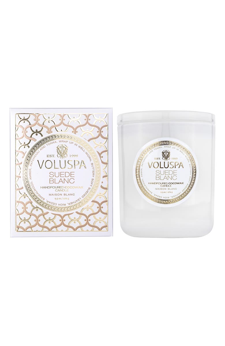 Voluspa Suede Blanc Classic Candle, Alternate, color, Suede Blanc
