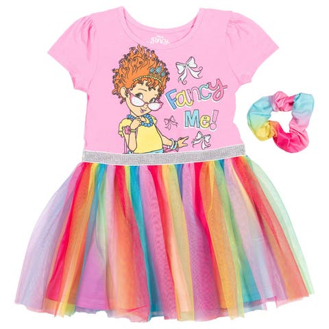 Fancy Nancy Short Sleeve Tulle Dress (Toddler, Little Kid & Big Kid)