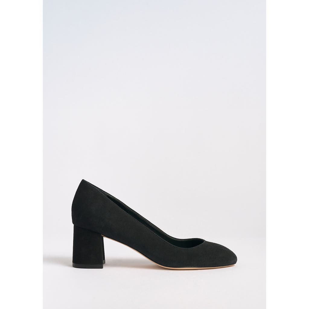 Marion Parke Block Heel Pump 60 Suede In Black