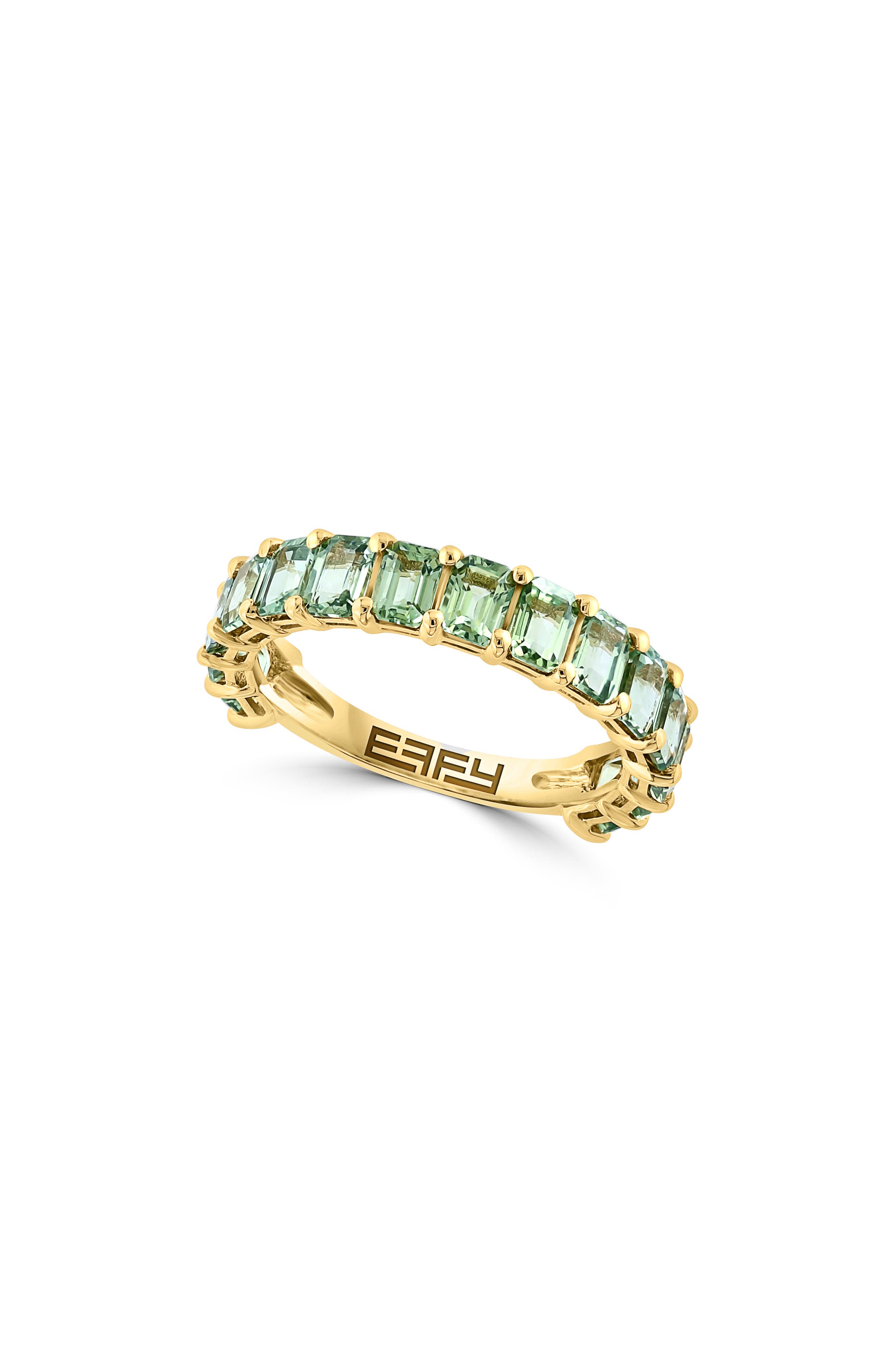 EFFY 14K Yellow Gold Green Sapphire Ring