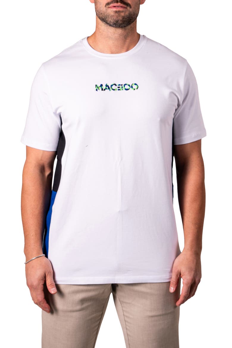 Resistance Embroidered T-Shirt, Main, color, WHITE
