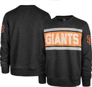 '47 Men's '47 Black San Francisco Giants Bypass Tribeca Pullover Sweatshirt
