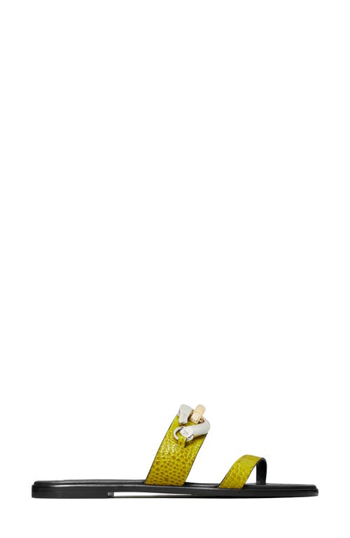 Tory Burch Jessa Two Band Slide Sandal In Yellow