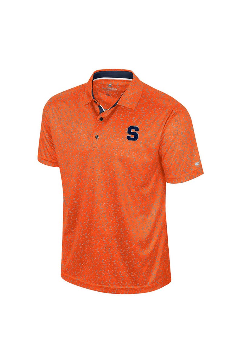 COLOSSEUM Men's Colosseum Orange Syracuse Orange Sublimated Golf Polo, Alternate, color, 