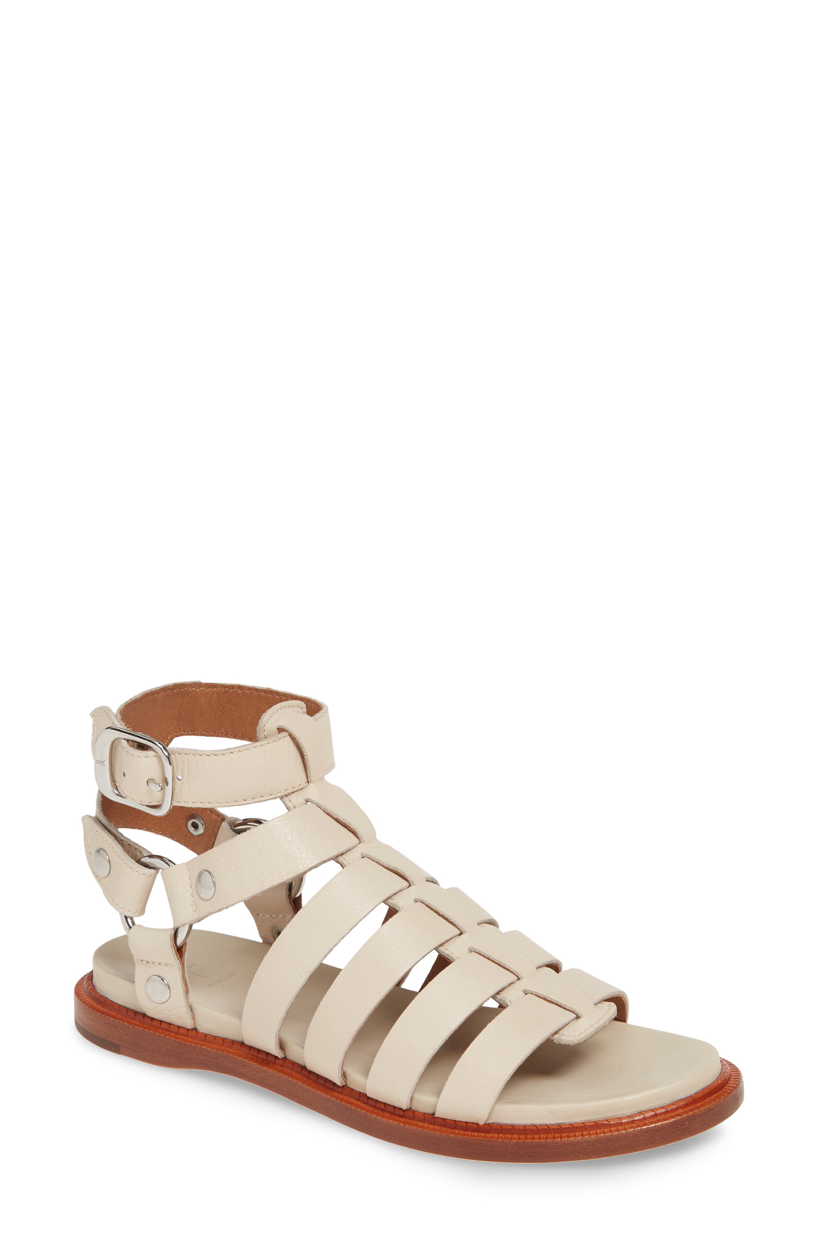 Andora Gladiator Sandal, Main, color, OFF WHITE