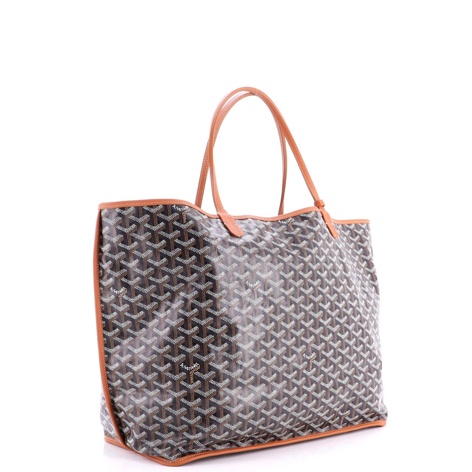 Pre-Owned Goyard Anjou Reversible Tote Coated Canvas GM, Alternate, color, Brown
