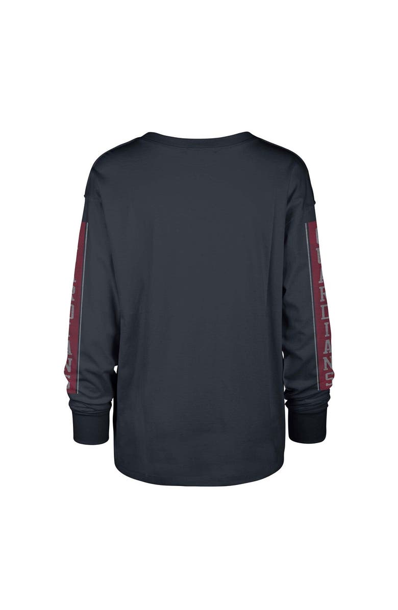 '47 Women's '47 Navy Cleveland Guardians Statement Long Sleeve T-Shirt, Alternate, color,