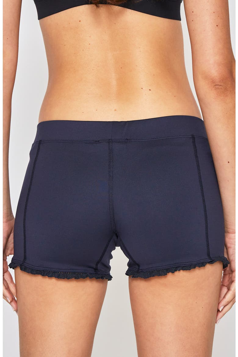 LACE TRIM SHORTS, Alternate, color, NAVY