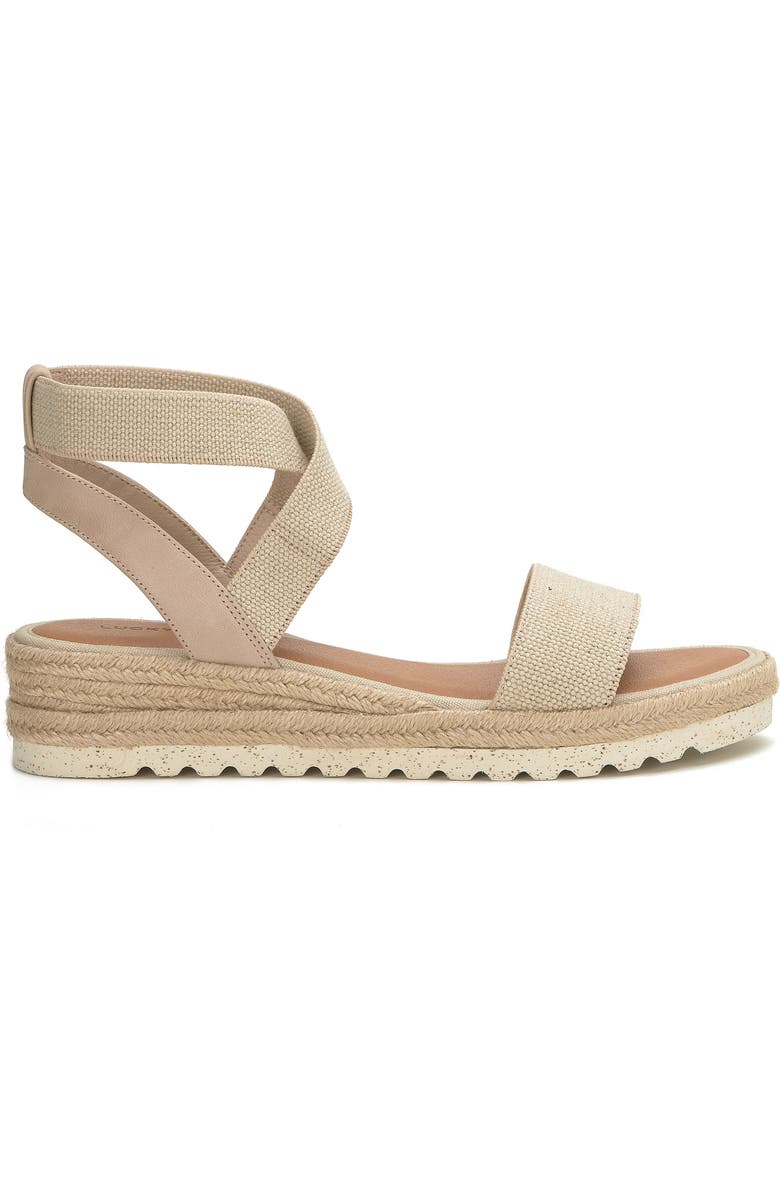 Lucky Brand Thimba Ankle Wrap Espadrille Sandal, Alternate, color, Natural/ Smok Linels