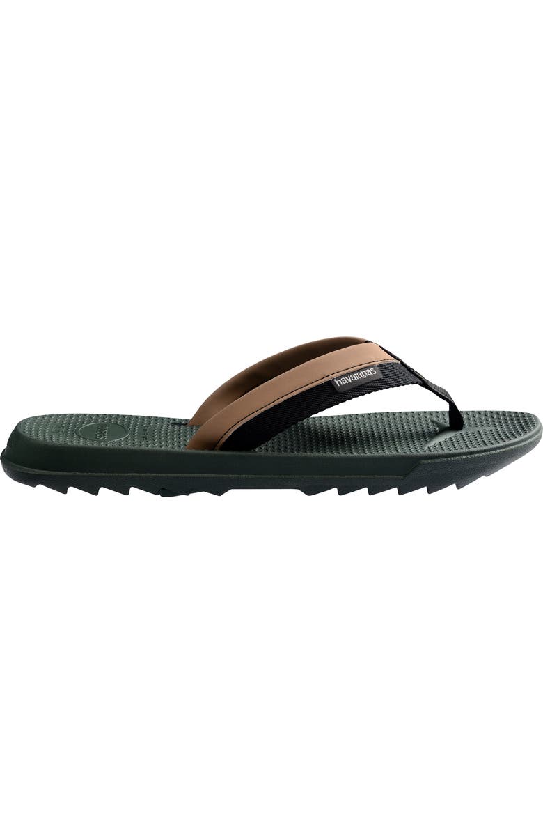 Havaianas Track Plus Flip Flop, Alternate, color, Green Olive