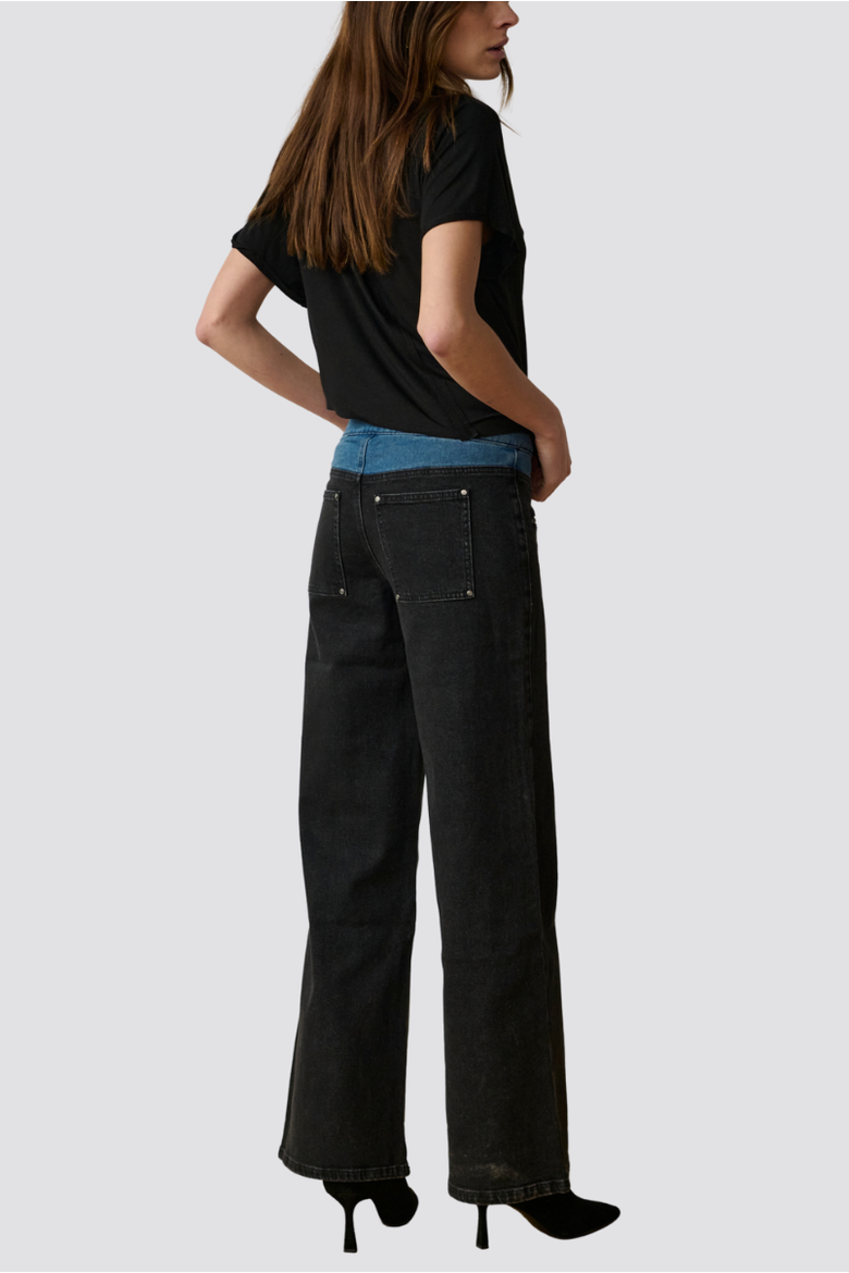 Ava Contrast Jean, Alternate, color, Doyers St.
