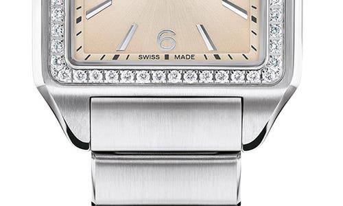 Movado The Heritage 1917 Lab Grown Diamond Bezel Bracelet Watch, 25mm X 34mm In Multi