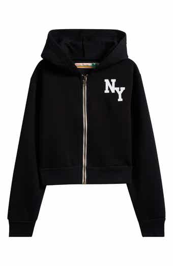 Vintage Havana Kids' Cropped Zip-Up Hoodie