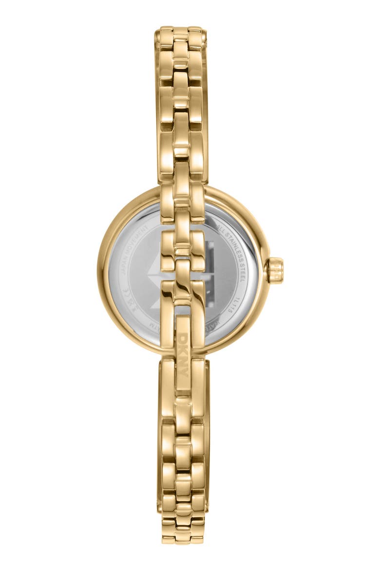 L 115-2 Bracelet Watch, Alternate, color, WHITE/ GOLD