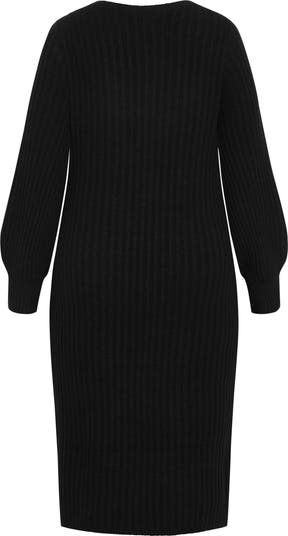 City Chic Corset Long Sleeve Sweater Dress 5996608 store 1