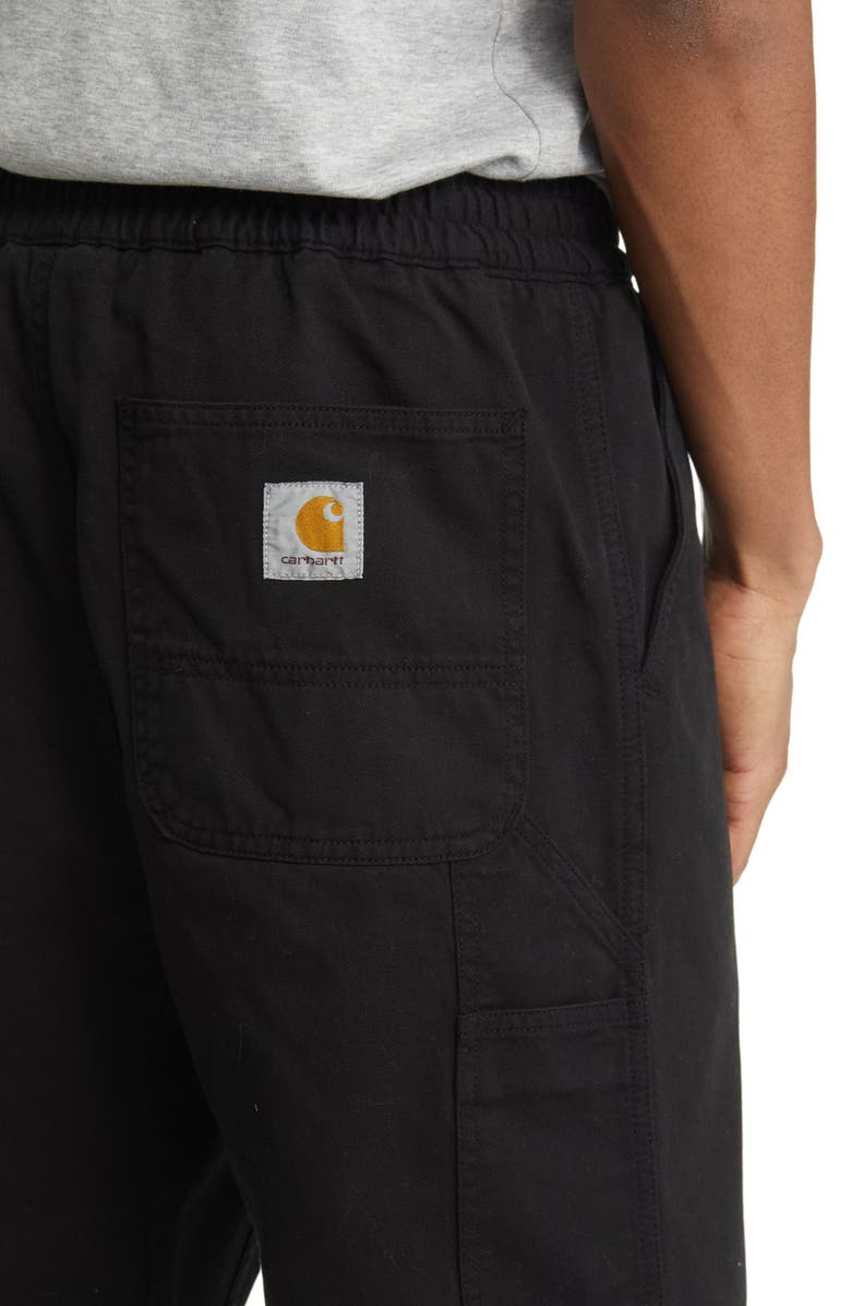 Carhartt Work In Progress Flint Straight Leg Twill Pants, Alternate, color, Black