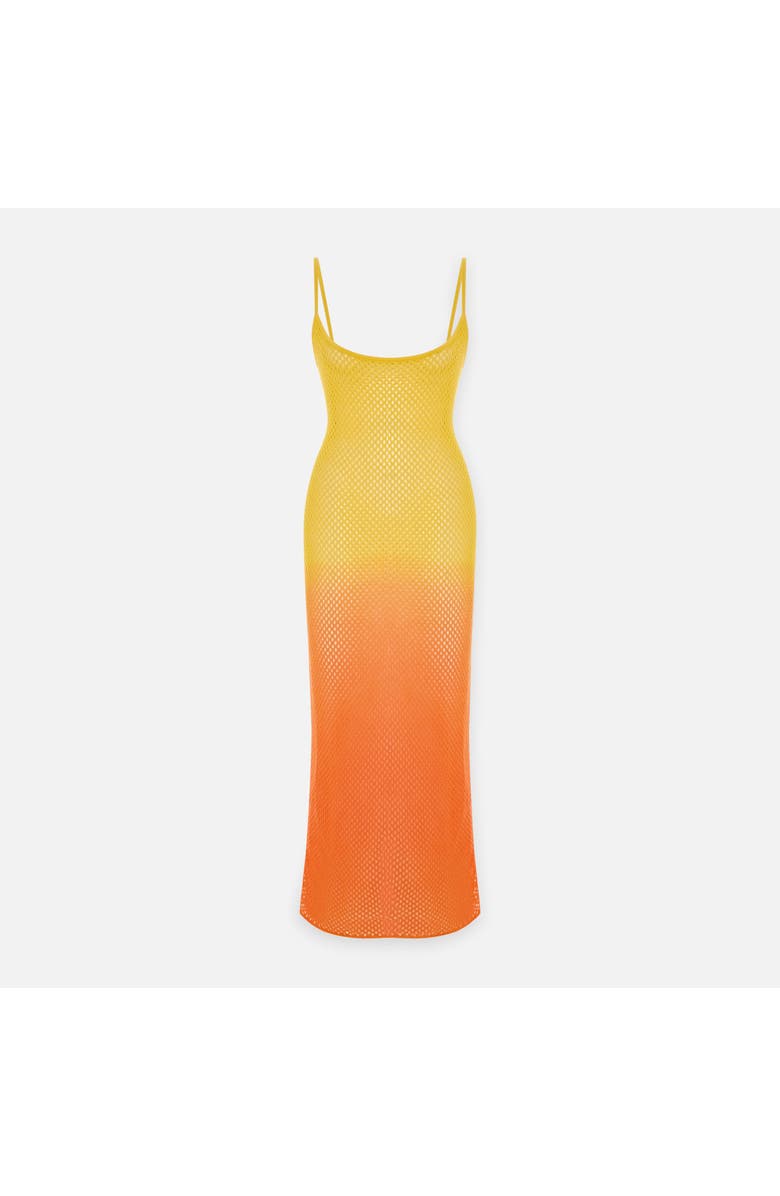 PCFG Store Sunset Ombre Crochet Maxi Dress, Main, color, Yellow