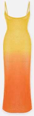 PCFG Store Sunset Ombre Crochet Maxi Dress
