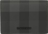Burberry Check Folding Card Case