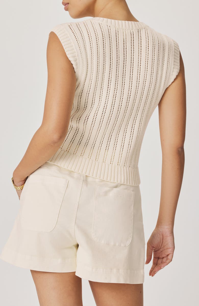 Splendid Luca Pointelle Sweater Tank, Alternate, color, Antique Pearl Grey