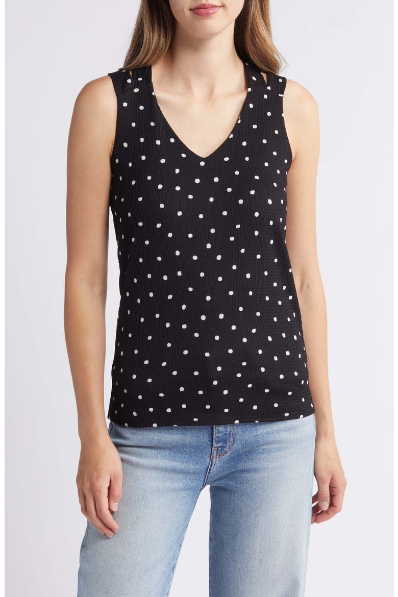 Crisscross Tank Top, Main, color, BLACK