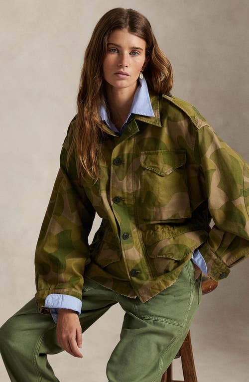 Polo Ralph Lauren Geo Print Cotton Twill Field Jacket