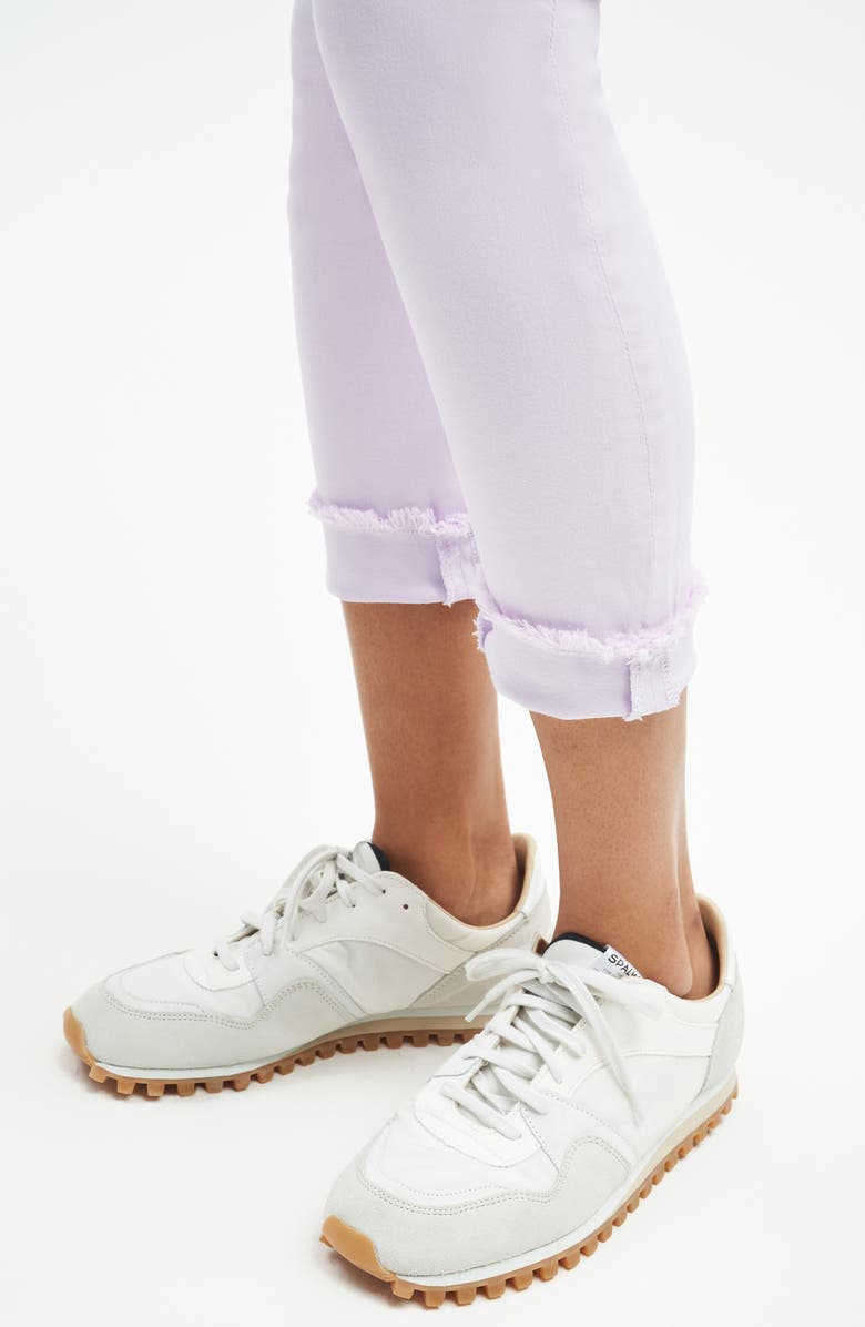 JEN7 by 7 For All Mankind Fray Hem Crop Skinny Jeans, Alternate, color, 