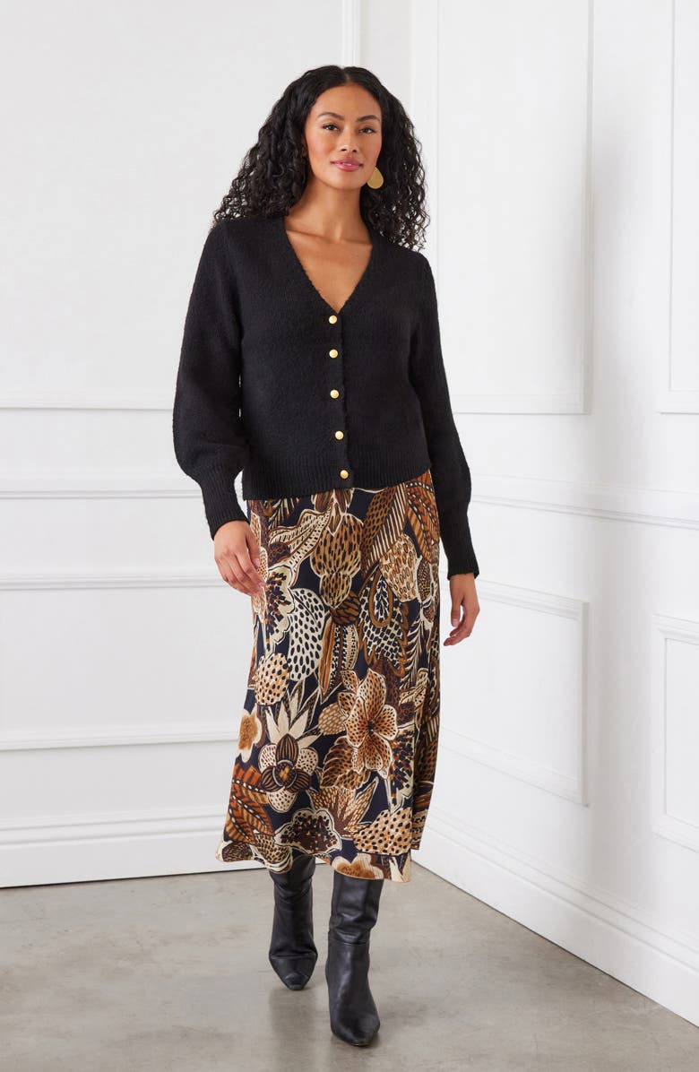 Karen Kane V-Neck Cardigan, Alternate, color, 