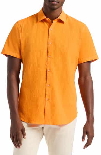 Robert Graham Piers Short Sleeve Stretch Cotton Button-Up Shirt