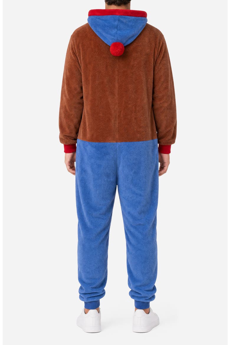 South Park Stan Fleece Hooded Jumpsuit, Alternate, color, BROWN