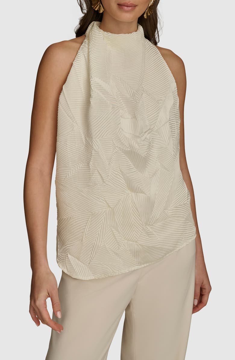 Donna Karan New York Crinkle Top, Main, color, 