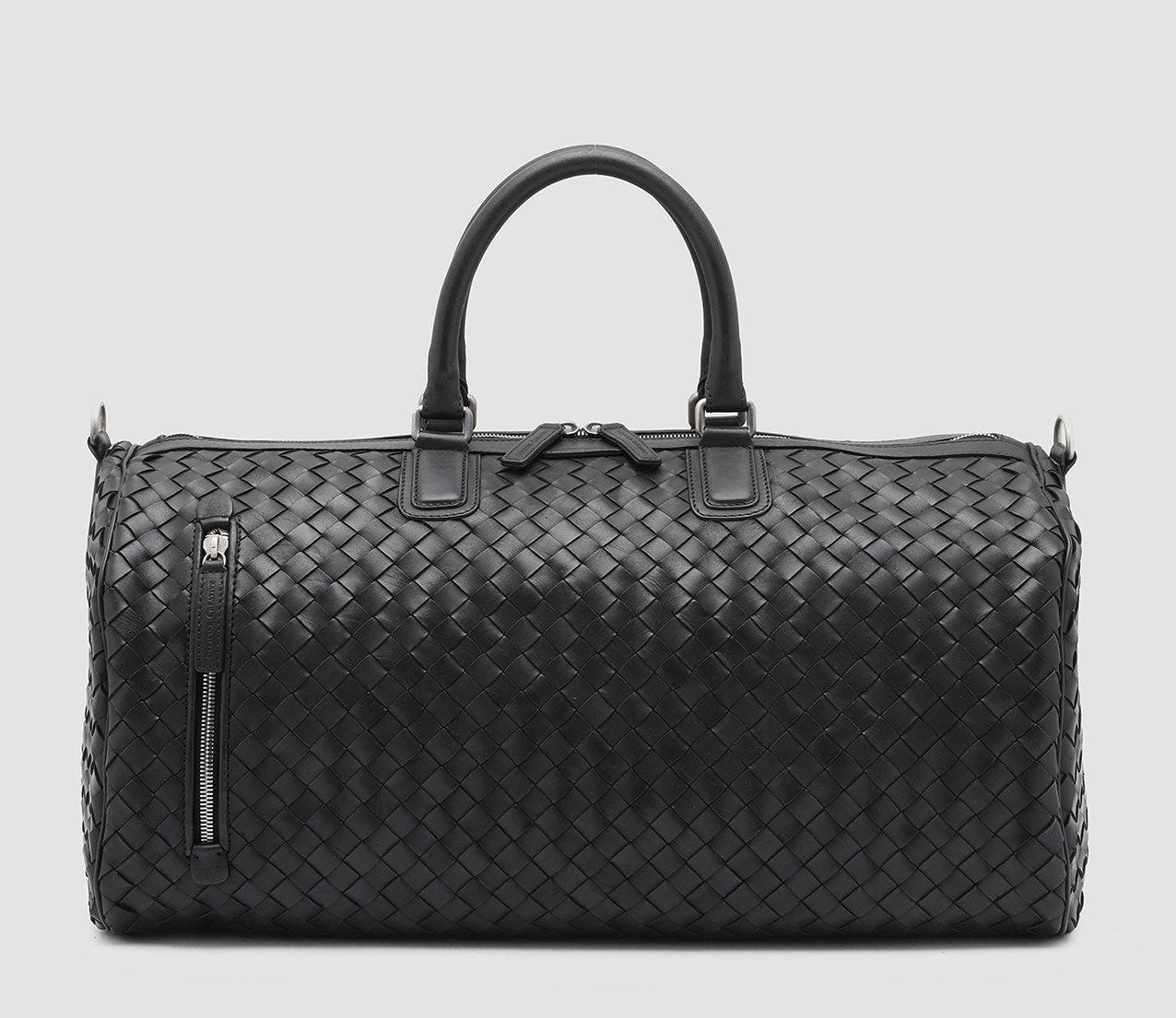 Officine Creative Armor 01 Hand-Woven Tote Bag, Main, color, Black
