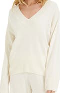 Chinti & Parker V Neck Wool Cashmere Slouchy Lightweight Sweater