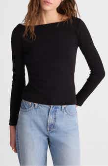 The '90s Compact Cotton Boatneck T-Shirt