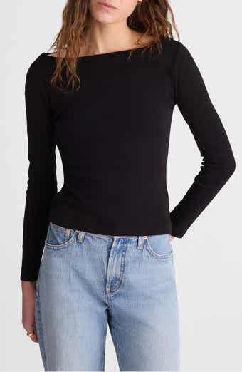 The '90s Compact Cotton Boatneck T-Shirt