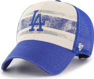'47 Men's '47 Cream/Royal Los Angeles Dodgers Breakout MVP Trucker Adjustable Hat