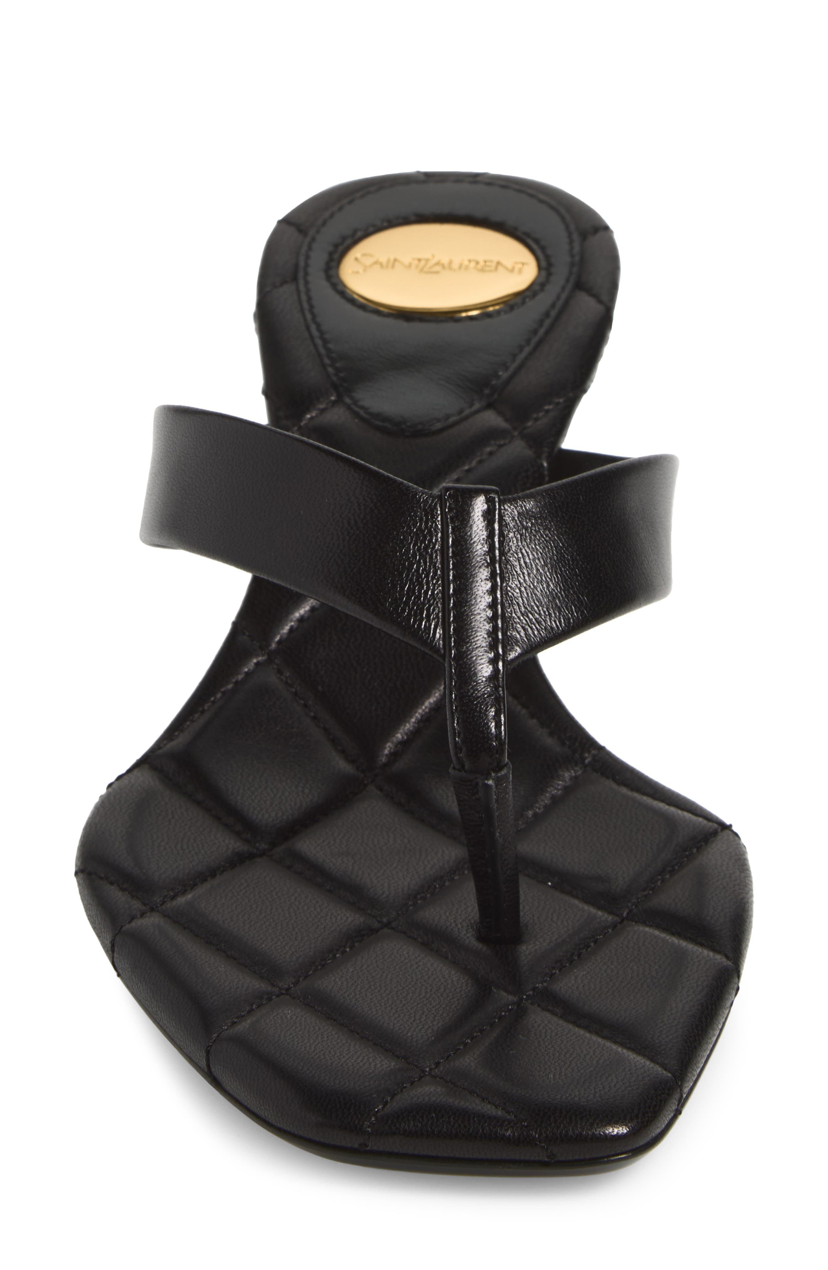 Ice Heeled Flip Flop, Alternate, color, NERO