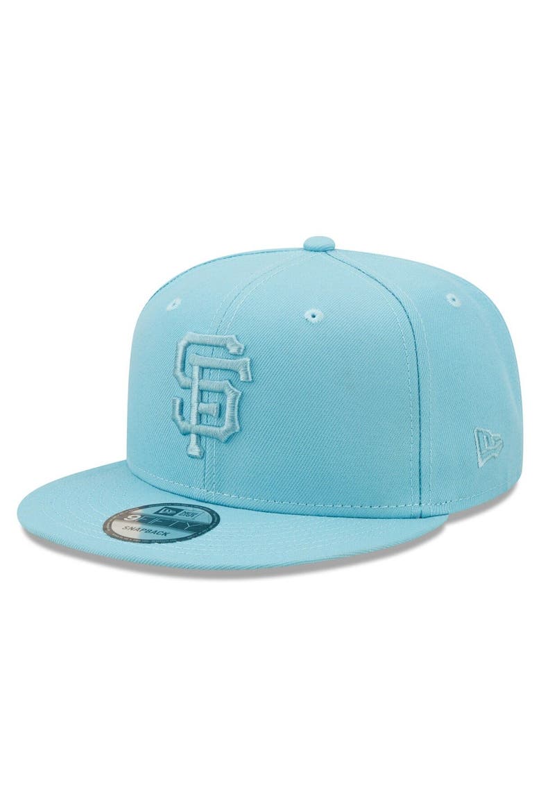 Men's New Era Light Blue San Francisco Giants Color Pack Tonal 9FIFTY Snapback Hat, Main, color, Light Blue