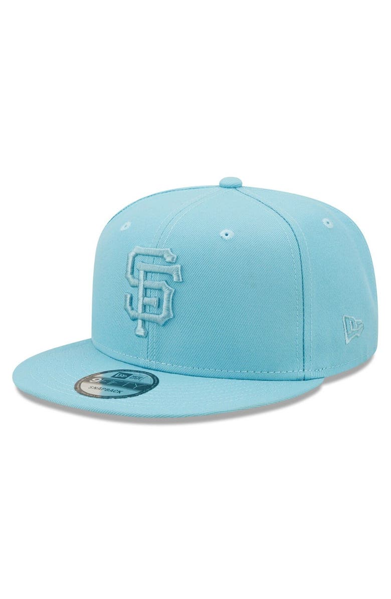 New Era Men's New Era Light Blue San Francisco Giants Color Pack Tonal 9FIFTY Snapback Hat, Main, color, 