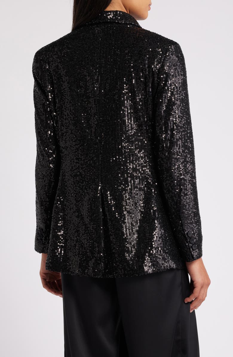 Anne Klein Sequin Shawl Collar Blazer, Alternate, color, 