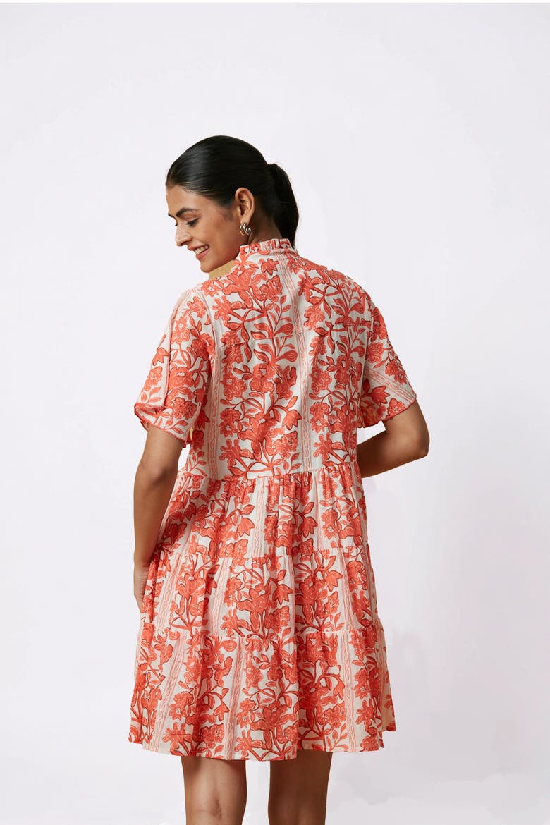 Vibeka Short Dress, Alternate, color, Orange Serendipia