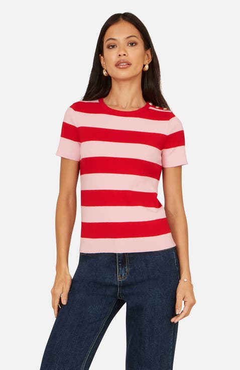 Block Stripe Knitted Top